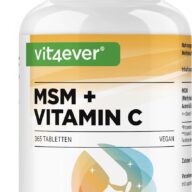 Vit4ever MSM + Vitamina C 1000 mg – 365 comprimidos – Vorderseite