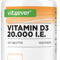 Vit4ever Vitamina D3 20000 U.I. – 240 comprimidos – Vorderseite