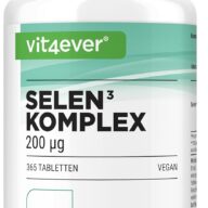 Vit4ever Selenium 3-voudig complex – 365 tabletten – Vorderseite