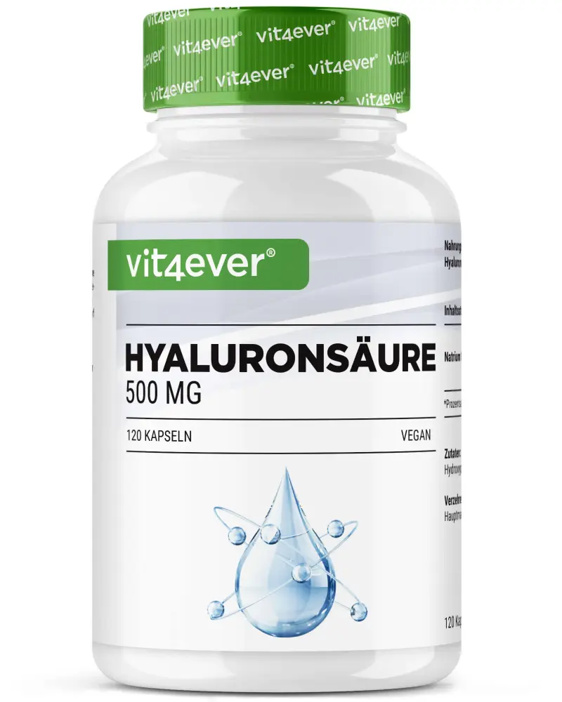 Vit4ever Acide hyaluronique – 120 gélules – Vorderseite