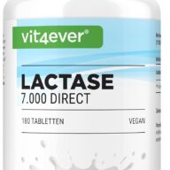 Vit4ever Lactase 7000 direct – 180 compresse – Vorderseite