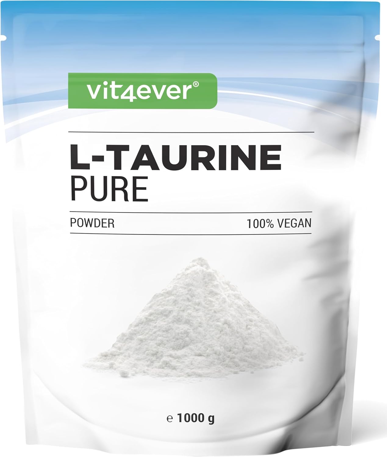 Vit4ever Taurin Pulver – 1000 g – Vorderseite