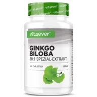 Vit4ever Extrait de Ginkgo Biloba 50:1 – 365 Comprimés – Vorderseite