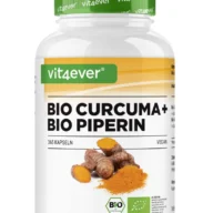 Vit4ever Cúrcuma orgânica + piperina orgânica – 365 cápsulas – Vorderseite