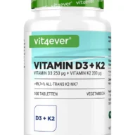 Vit4ever Vitamina D3 10 000 UI + K2 – 100 comprimidos – Vorderseite