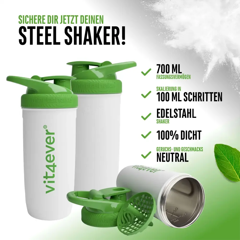 Vit4ever Agitador de aço – 700 ml – Nährwerte