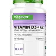 Vit4ever Vitamina D3 20000 UI + K2 – 180 comprimidos – Vorderseite