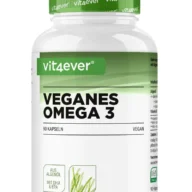 Vit4ever Algenöl – Omega 3 vegan – 90 Kapseln – Vorderseite