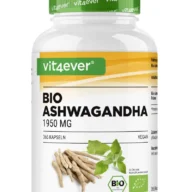 Vit4ever Ashwagandha biologique – 365 gélules – Vorderseite