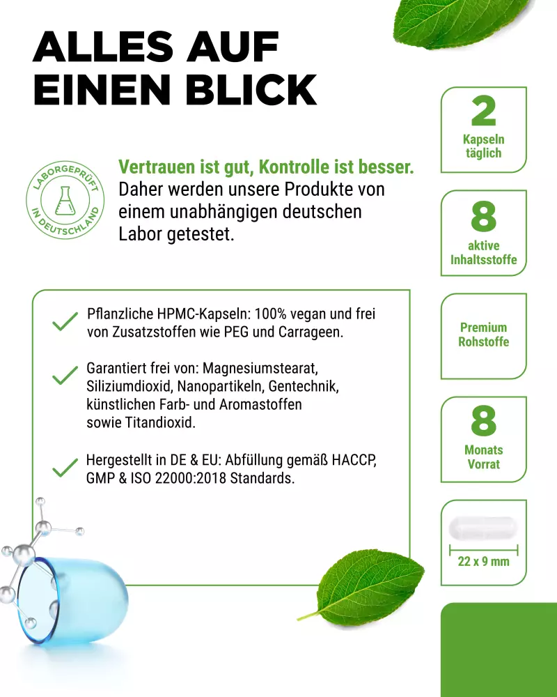 Vit4ever Hyaluron + Collageen Complex – 240 capsules – Reinheit & Eigenschaften