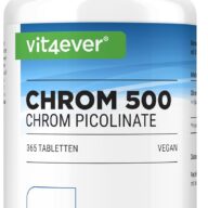 Vit4ever Chroom 500 µg – 365 tabletten – Vorderseite