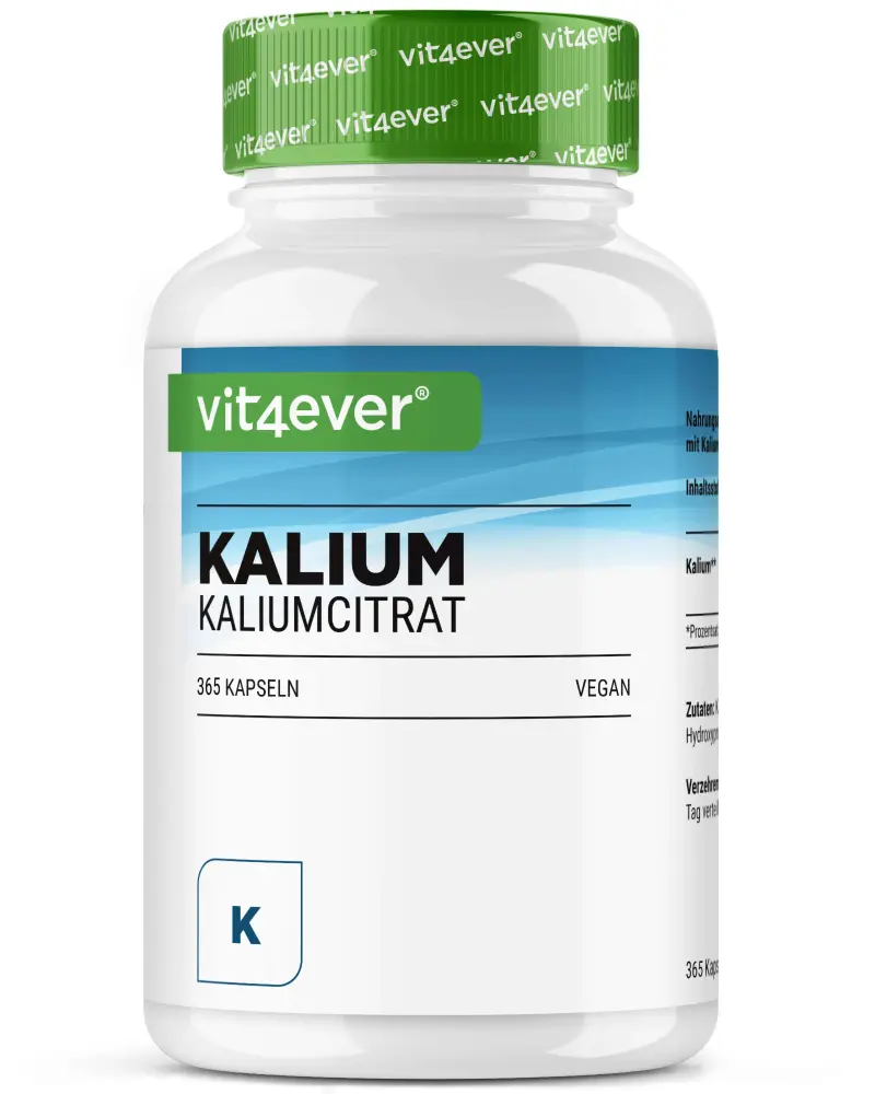 Vit4ever Kalium – 365 capsules – Vorderseite