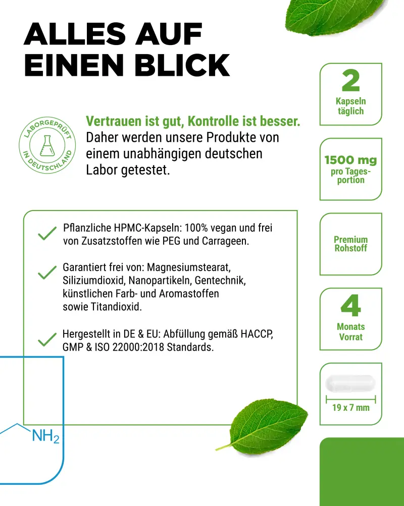 Vit4ever Taurine – 240 gélules – Reinheit & Eigenschaften