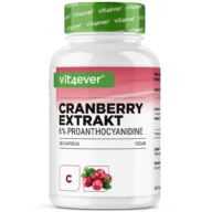 Vit4ever Cranberry Extrakt mit Vitamin C – 365 Kapseln – Vorderseite