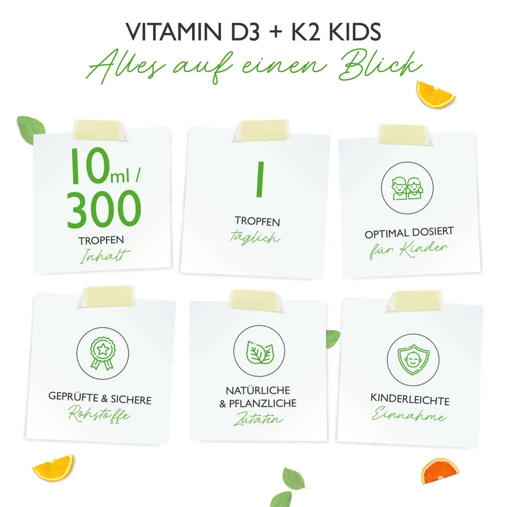 Vit4ever Vitamin D3 + K2 Drops for Kids – 10 ml – Reinheit & Eigenschaften