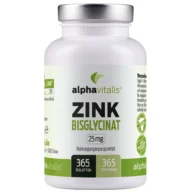 alphavitalis Bisglicinato de zinco – 25 mg – 365 comprimidos – Vorderseite