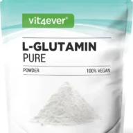 Vit4ever L-glutamine poeder – 1000 g – Vorderseite